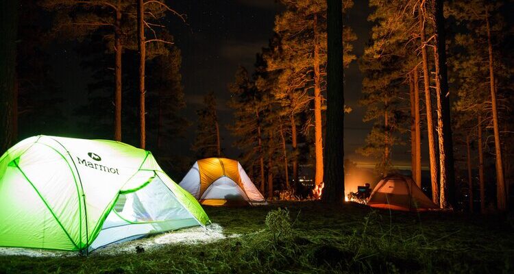 camp site tents