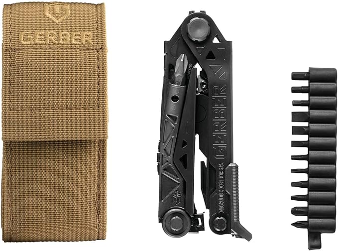 Gerber Gear 30-001425N Center-Drive Needle Nose Pliers Multitool, with M4 Bit Set, Coyote Brown Molle Sheath