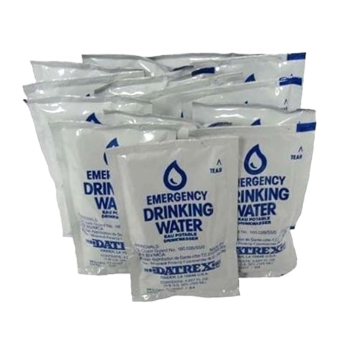 Datrex Emergency Water Packet 4.227 oz - 3 Day/72 Hour Supply (18 Packs)