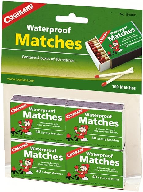 Coghlan's 940BP Waterproof Matches, 4 pack